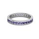3 - Celina 2.40 mm Round Iolite Eternity Band 