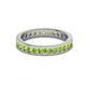 3 - Celina 2.40 mm Round Peridot Eternity Band 