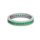 3 - Celina 2.40 mm Round Emerald Eternity Band 