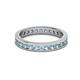3 - Celina 2.40 mm Round Aquamarine Eternity Band 