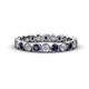 1 - Arria 2.70 mm Blue Sapphire and Diamond Eternity Band 