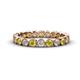 1 - Arria 2.70 mm Yellow and White Diamond Eternity Band 