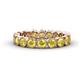 1 - Arria 3.00 mm Yellow Diamond Eternity Band 