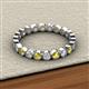 2 - Arria 2.70 mm Yellow and White Diamond Eternity Band 
