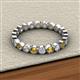 2 - Arria 2.70 mm Citrine and Diamond Eternity Band 