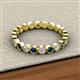 2 - Arria 2.70 mm Blue and White Diamond Eternity Band 