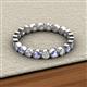 2 - Arria 2.70 mm Tanzanite and Diamond Eternity Band 