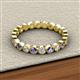 2 - Arria 2.70 mm Iolite and Diamond Eternity Band 