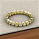 2 - Arria 2.70 mm Yellow and White Diamond Eternity Band 