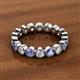 2 - Arria 3.00 mm Tanzanite and Diamond Eternity Band 
