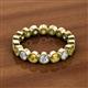 2 - Arria 3.00 mm Citrine and Diamond Eternity Band 