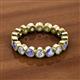 2 - Arria 3.00 mm Tanzanite and Diamond Eternity Band 