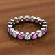 2 - Arria 3.00 mm Amethyst and Diamond Eternity Band 