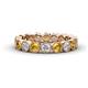 1 - Arria 3.00 mm Citrine and Diamond Eternity Band 