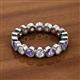 2 - Arria 3.00 mm Iolite and Diamond Eternity Band 