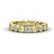1 - Arria 3.00 mm Peridot and Diamond Eternity Band 