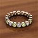 2 - Arria 3.00 mm Peridot and Diamond Eternity Band 