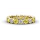 1 - Arria 3.00 mm Yellow and White Diamond Eternity Band 