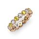 3 - Arria 3.00 mm Yellow and White Diamond Eternity Band 