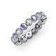 3 - Arria 3.00 mm Tanzanite and Diamond Eternity Band 