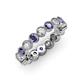 3 - Arria 3.00 mm Iolite and Diamond Eternity Band 