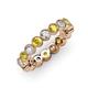 3 - Arria 3.00 mm Yellow Sapphire and Diamond Eternity Band 