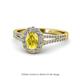 1 - Raisa Desire Yellow Sapphire and Diamond Halo Engagement Ring 