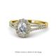 1 - Raisa Desire Diamond Halo Engagement Ring 