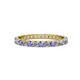 1 - Audrey 2.70 mm Tanzanite and Diamond U Prong Eternity Band 