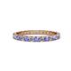 1 - Audrey 2.70 mm Tanzanite and Diamond U Prong Eternity Band 