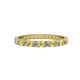 1 - Audrey 2.70 mm Yellow Sapphire and Diamond U Prong Eternity Band 