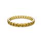 3 - Audrey 3.00 mm Citrine U Prong Eternity Band 