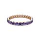 3 - Audrey 3.00 mm Iolite U Prong Eternity Band 