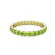 3 - Audrey 3.00 mm Peridot U Prong Eternity Band 