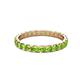 3 - Audrey 3.00 mm Peridot U Prong Eternity Band 