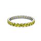 3 - Audrey 3.00 mm Yellow Diamond U Prong Eternity Band 