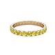 3 - Audrey 3.00 mm Yellow Sapphire U Prong Eternity Band 
