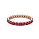 3 - Audrey 3.00 mm Ruby U Prong Eternity Band 