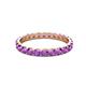 3 - Audrey 3.00 mm Amethyst U Prong Eternity Band 