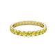 3 - Audrey 3.00 mm Yellow Sapphire U Prong Eternity Band 