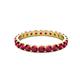 3 - Audrey 3.00 mm Ruby U Prong Eternity Band 