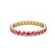 3 - Audrey 3.00 mm Pink Tourmaline U Prong Eternity Band 