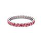 3 - Audrey 3.00 mm Pink Tourmaline U Prong Eternity Band 