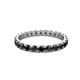 3 - Audrey 3.00 mm Black Diamond U Prong Eternity Band 