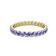 3 - Audrey 3.00 mm Tanzanite U Prong Eternity Band 
