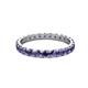 3 - Audrey 3.00 mm Iolite U Prong Eternity Band 