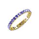 4 - Audrey 3.00 mm Tanzanite U Prong Eternity Band 