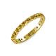 4 - Audrey 3.00 mm Citrine U Prong Eternity Band 