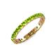 4 - Audrey 3.00 mm Peridot U Prong Eternity Band 