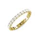 4 - Audrey 3.00 mm White Sapphire U Prong Eternity Band 